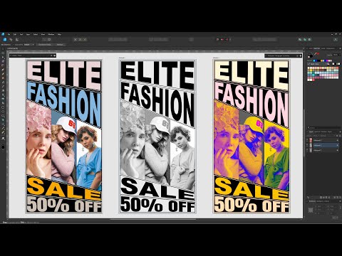 Perspective Text Poster Design In Affinity Designer