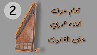 (Qanun-J) - Tenth lesson / تعلم عزف انت عمري على القانون(الجزء الثاني) - الدرس العاشر - قانونجي