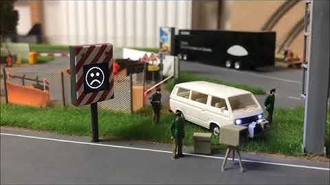 Radarfalle mit Echtzeitmessung und OLED Display für H0 Faller Car System