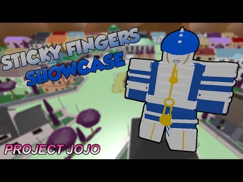 Sticky Fingers Showcase Project Jojo Youtube - roblox project jojo remastered sticky fingers showcase