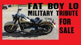 2014 Harley Davidson Fat Boy Lo Military Tribute For Sale (979) 849-3681 Angleton TX