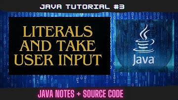 Java Literals And take User Input How Its Work Java Programming Tutorial