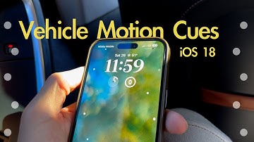 Enabling Vehicle Motion Cues For iPhone