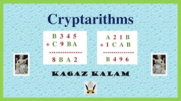Cryptarithmetic problem | cryptarithmetic addition problem | cryptarithmetic problem aptitude
