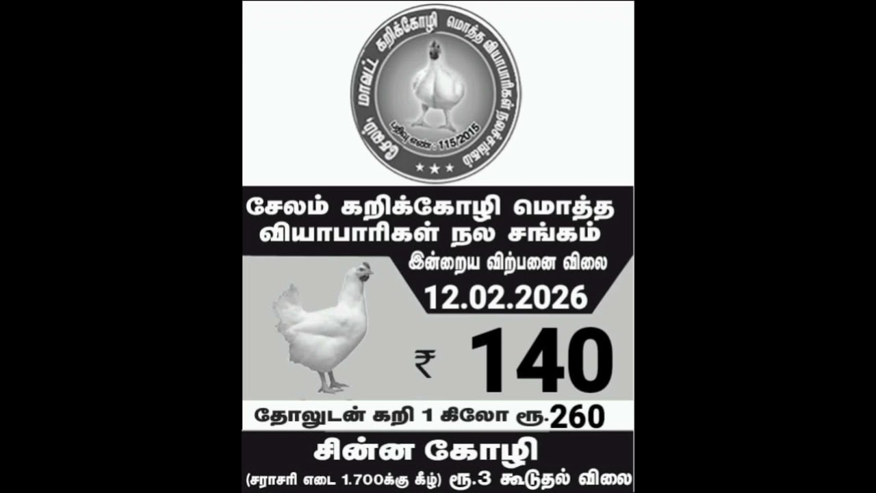 salem chicken rate | today chicken rate