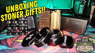 Unboxing Some HIGH Class Stoner Gifts from The Puffy Puppy!!