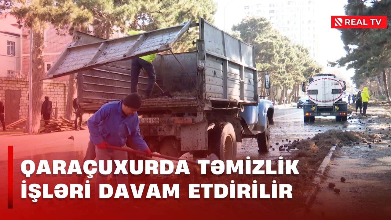 Qaraçuxurda təmizlik işləri davam etdirilir