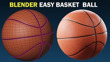 Blender Tutorial: Make A 3D Basketball | Beginners