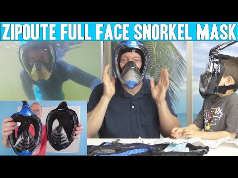 Download Full Face Snorkel Mask Review Zipoute Snorkeling Mask 180 Panoramic View Anti Fog Youtube PSD Mockup Templates