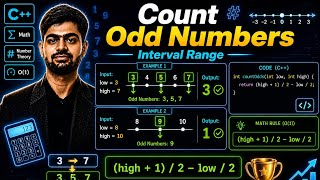 LeetCode 1523 | Count Odd Numbers in an Interval Range | C++ Solution