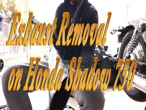 Exhaust removal for Honda Shadow vt 750