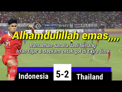 ALHAMDULILLAH EMAS,,,,Hasil dan cuplikan gol INDONESIA VS THAILAND FINAL SEA GAMES 2023