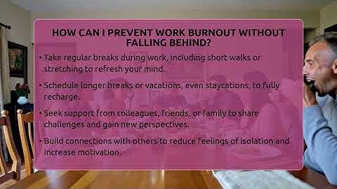 How Can I Prevent Work Burnout Without Falling Behind? - The Personal Growth Path