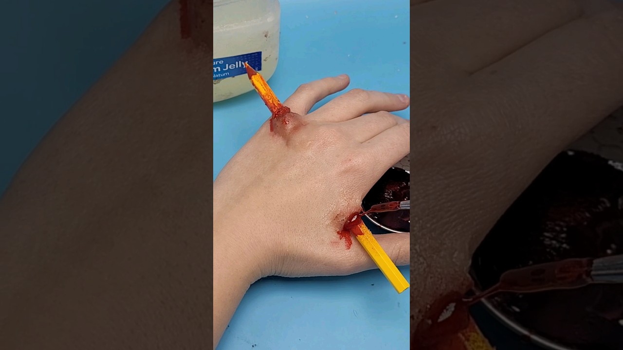 Pencil Through Hand Makeup Tutorial 