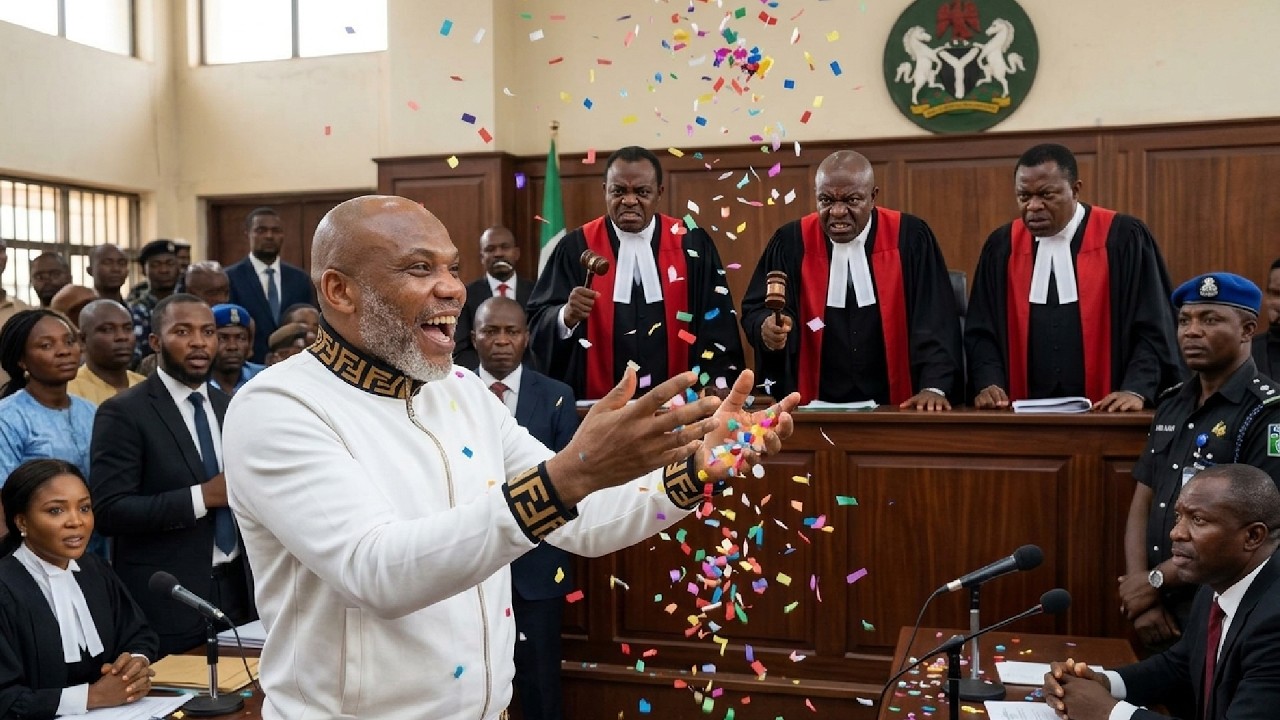 See What Happened To Nnamdi Kanu In Appeal Court Today