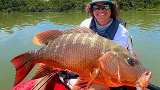 Pargo GIGANTE en el Manglar! | Pesca en Kayak