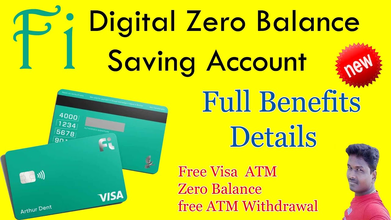 FI Zero balance Digital saving account full Benefits details in Tamil /