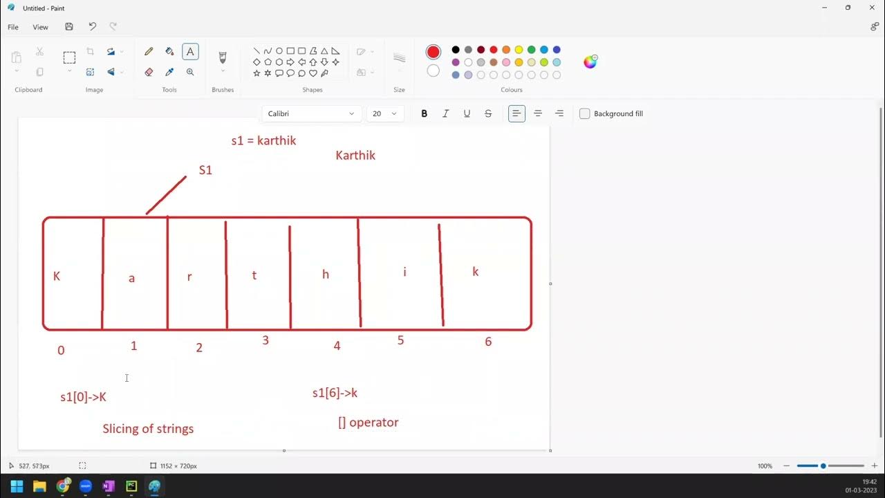 Complete Python - Day 7 | Slicing of strings| Forward and Backward ...