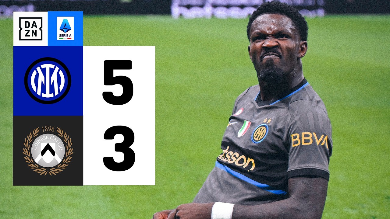 Resumen: Inter vs Udinese (5-3) | Resumen y goles | Highlights Serie A