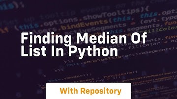 finding median of list in python