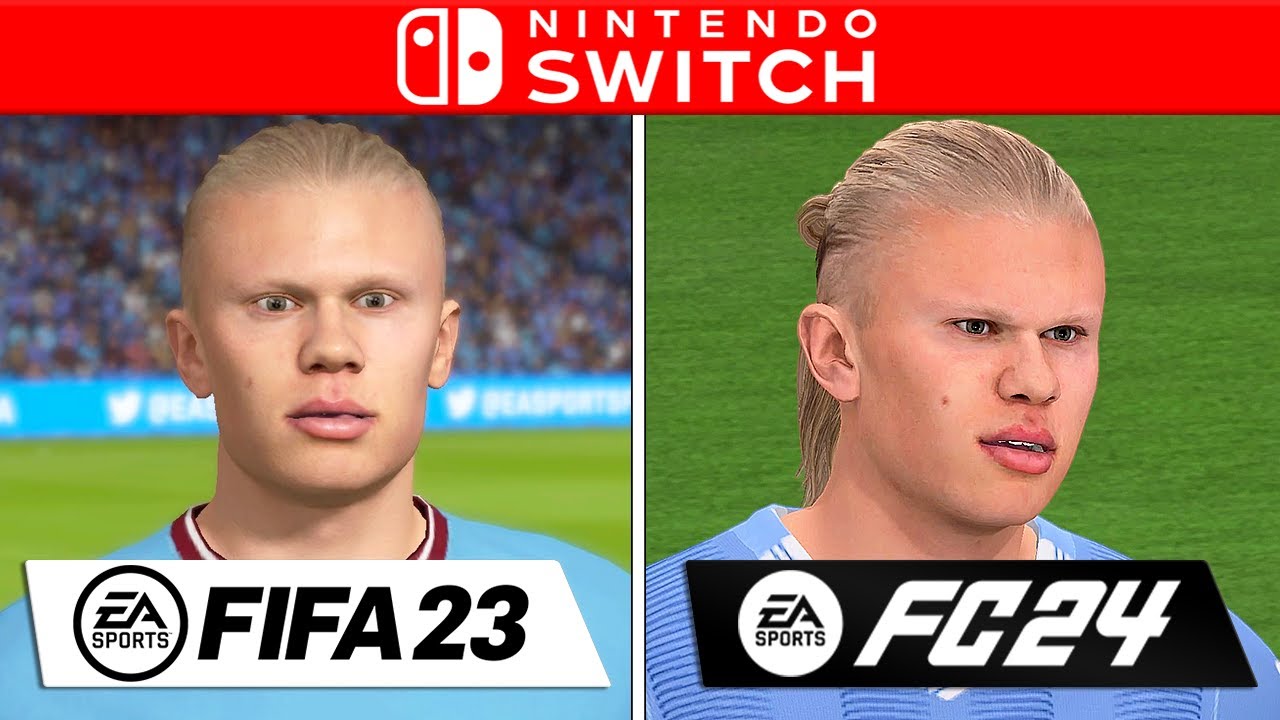 FIFA 23 vs FC 24  Nintendo Switch Comparison (FPS + Graphics) 