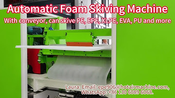 Automatic Foam Skiving Machine With conveyor Foam Splitter