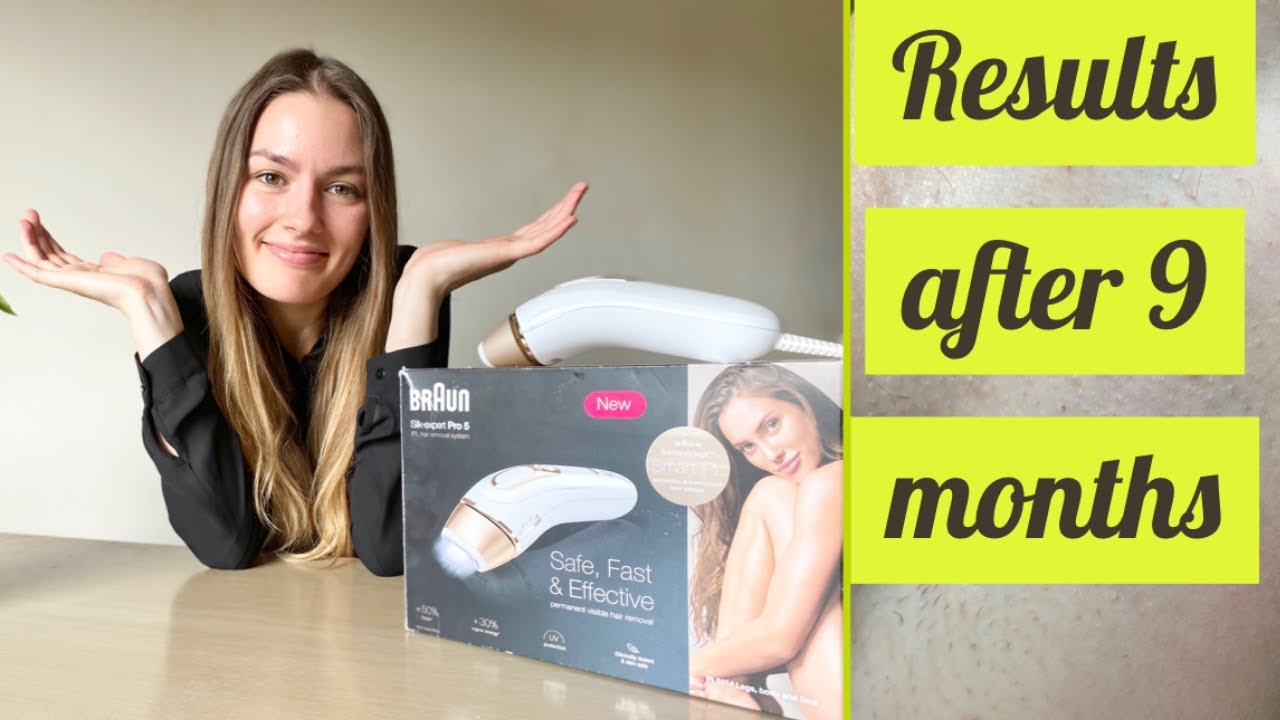 Braun silk expert pro 5 ipl hair removal full review| 9 months results -  YouTube