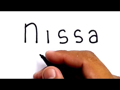 SYANTIK, cara menggambar kata NISSA menjadi gambar nissa sabyan group musik gambus religli islam