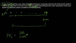 How to compute a zero coupon bond