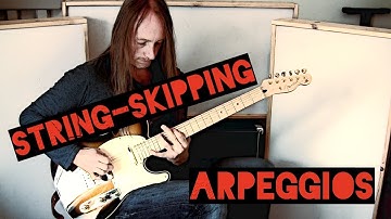 String Skipping Arpeggios 🔥 (Rhythmic & Shreddy) A great way to play arpeggios 🎸 Guitar-Nerdery 004