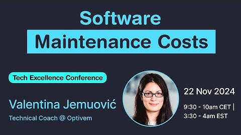 Software Maintenance Costs (Valentina Jemuović)