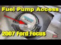 Ford Focus Fuel Pump Cutout Access under rear seat- 2007