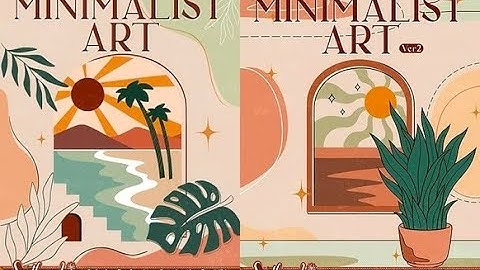 Minimalist Art Coloring Book By Southern Lotus flip through review versions 1 & 2