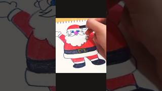 Draw Santa with me 💙❤️ so cute