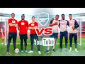 3 youtubers vs 3 arsenal footballers