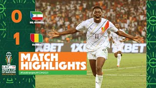 HIGHLIGHTS | Equatorial Guinea🆚 Guinea | #TotalEnergiesAFCON2023 - Round of 16 screenshot 4