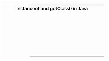 Instanceof and getClass()