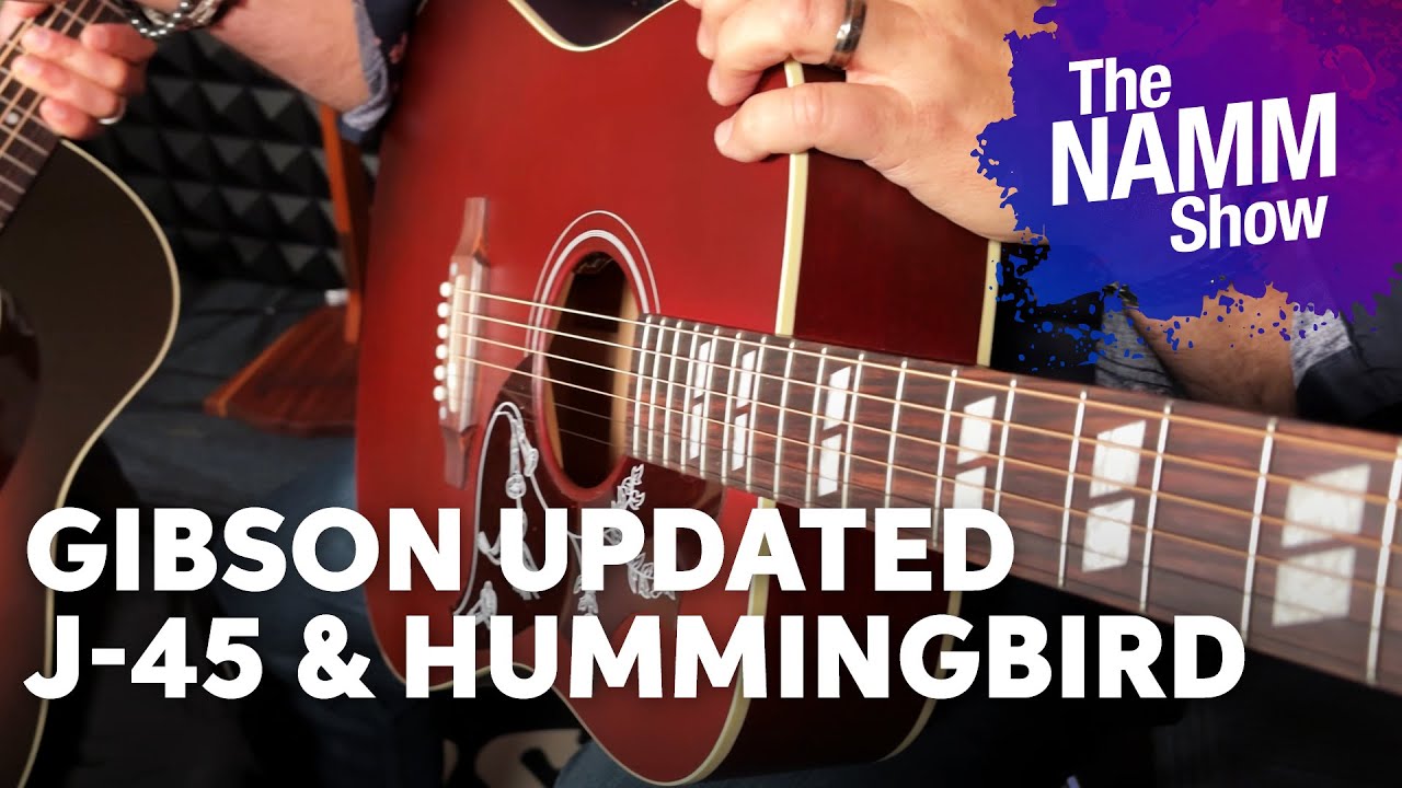 NAMM 2025: Gibson J-45 and Hummingbird Acoustic-electric Guitars