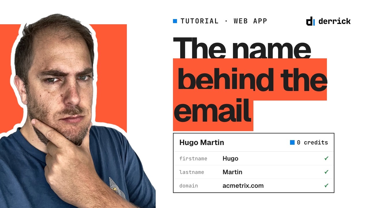 Reverse email lookup: get the name behind an email (tutorial)