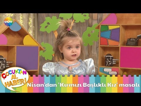 Çakıl bebek Nisan 'Kırmızı Başlıklı Kız' masalını anlatıyor!