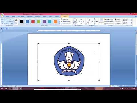 tutorial cara  mudah membuat  logo  di  microsoft  word  YouTube