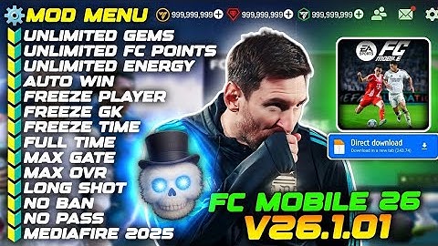 ⚽ FC MOBILE 26 MOD MENU v26.1.01 ✅ Unlimited Money & FC Points | Mod Apk 2025 💥