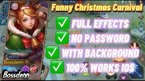 NEW!! Script Skin Fanny Christmas Carnival (NO PASSWORD) IOS JAILBREAK