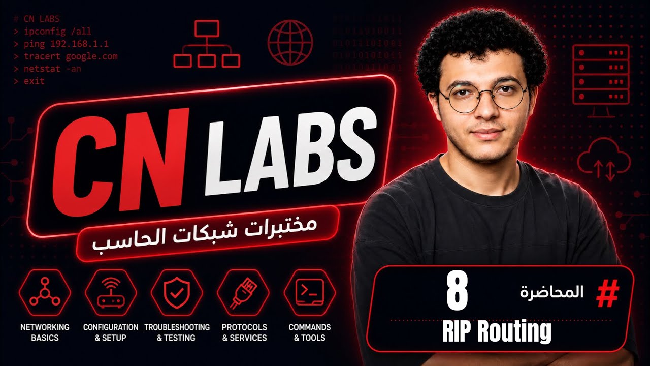 Rip Computer Networking Computer Networks - Task 8 | RIP Routing - التوجيه باستخدام بروتوكول ...
