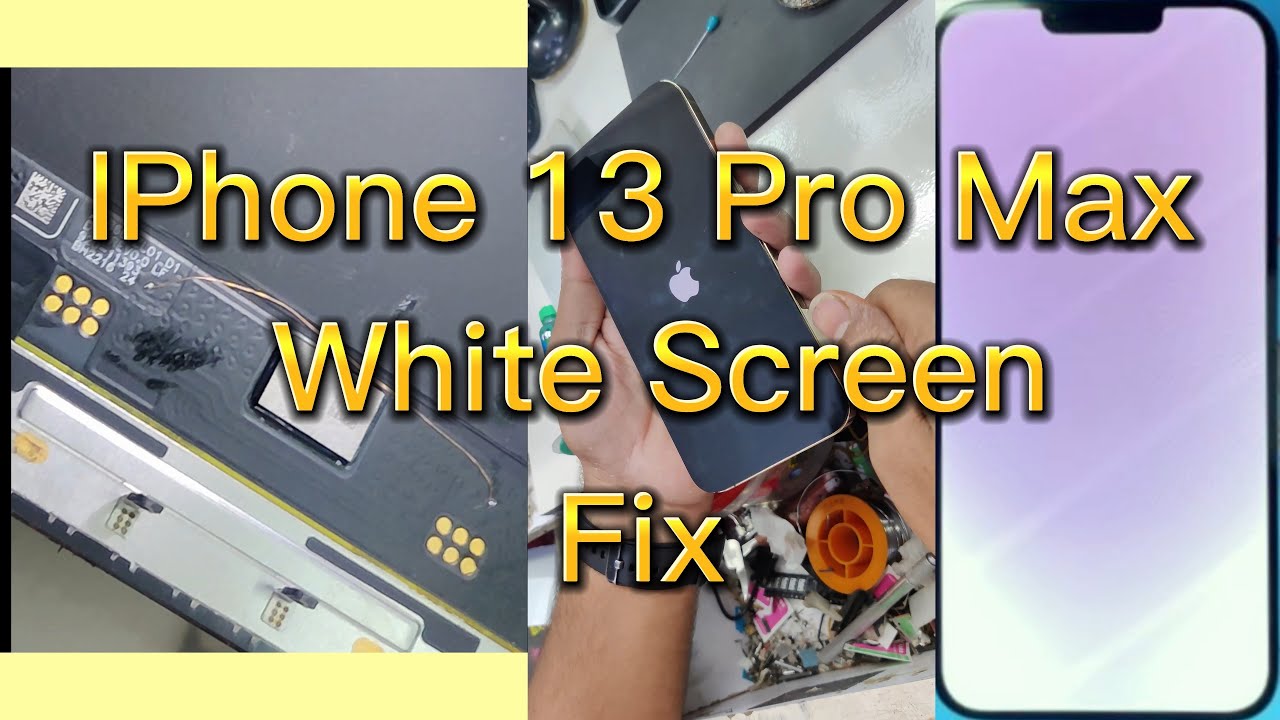 IPhone 13 Pro Max White Screen Fix - YouTube