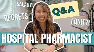 Hospital Pharmacist Q&A | Salary/Pay, Pharmacy School Regrets, Career Switch, Replaced by AI?!