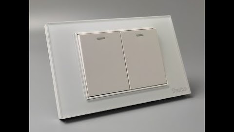 Công Tắc 2 Âm Tường Mặt Kính Cường Lực Cao Cấp TENKO I Tenko.com.vn