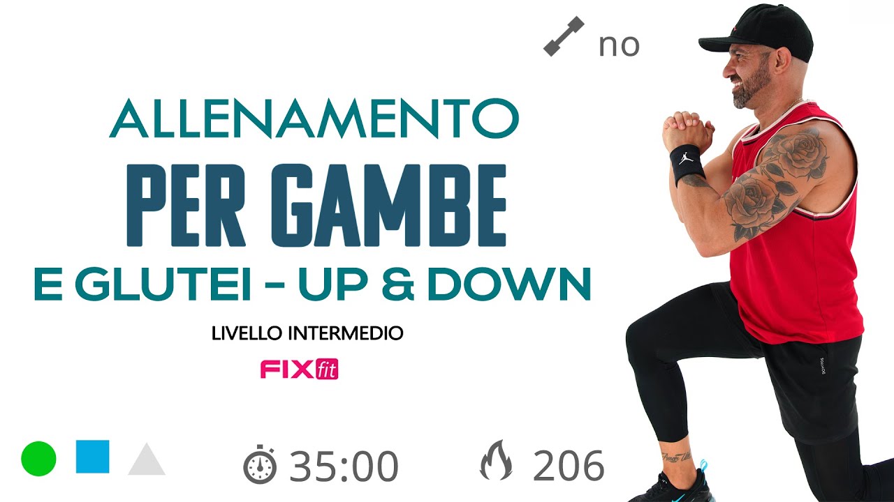 Gambe Snelle e Glutei Sodi! Esercizi Per Glutei E Gambe Senza Salti ...