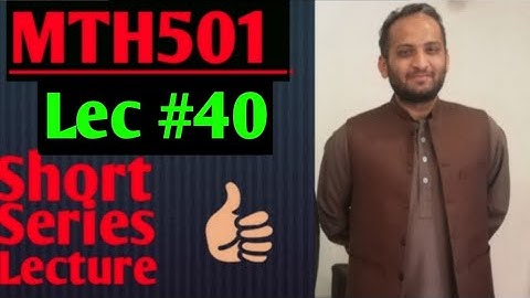 MTH501:Important short series lecture¦¦Lec #40¦¦Linear Algebra¦¦urdu hindi lec¦¦Maths by Zahfran