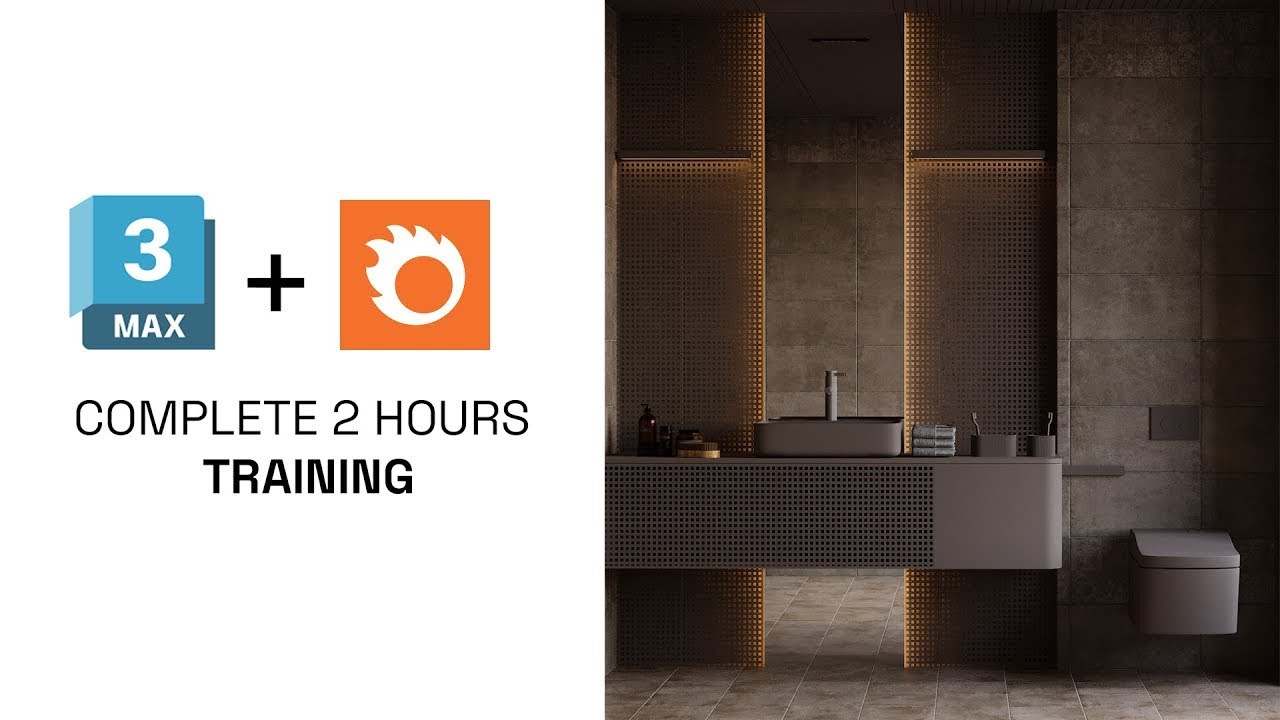 Interior Design in 3Ds Max and Corona Renderer  Bathroom Design Edition